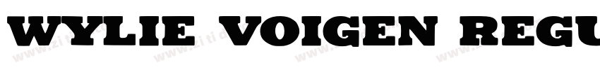 Wylie Voigen Regular字体转换